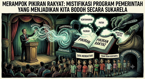 Merampok Pikiran Rakyat: Mistifikasi Program Pemerintah yang Menjadikan Kita Bodoh